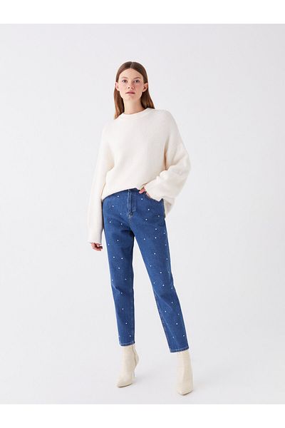 LC Waikiki Dámské džínové kalhoty - Mom Fit