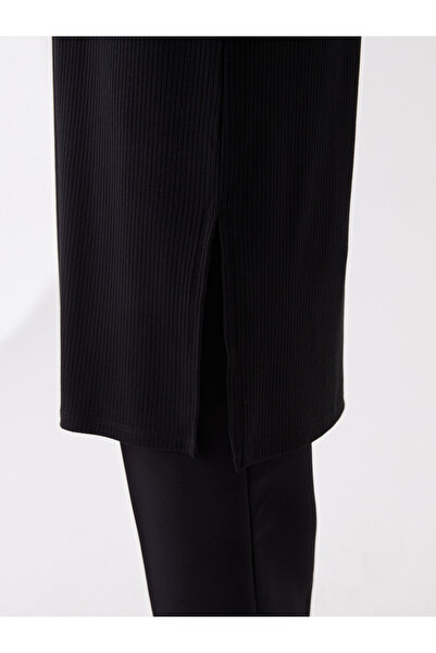 LC Waikiki Women's Tunic - Crew Neck, Solid, Long Sleeve