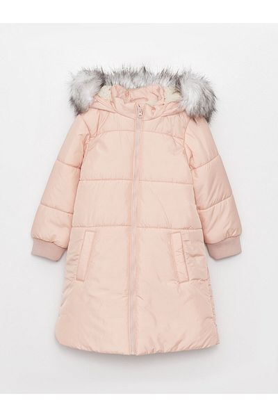 LC Waikiki Basic-Mantel für Mädchen mit Kapuze