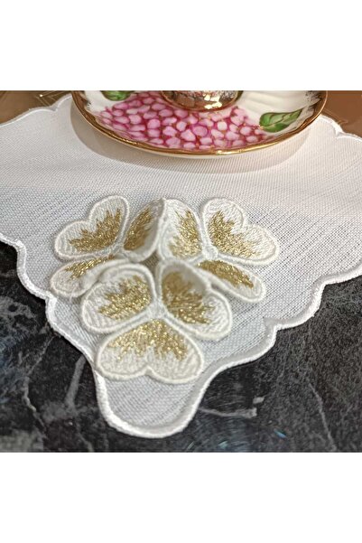 LASETU منديل كوكتيل ملون ثلاثي الأبعاد مزين بالزهور ومنديل للقهوة قطعة واحدة