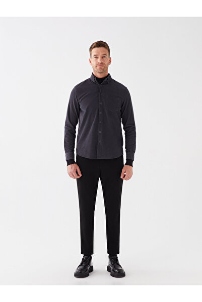 LC Waikiki Ανδρικό πουκάμισο με μακρυμάνικο κοτλέ με κανονική εφαρμογή