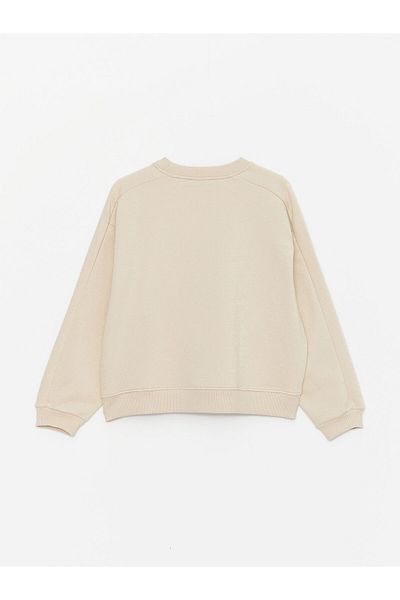 LC Waikiki Übergroßes Damen-Sweatshirt – Rundhalsausschnitt, solide lange Ärmel