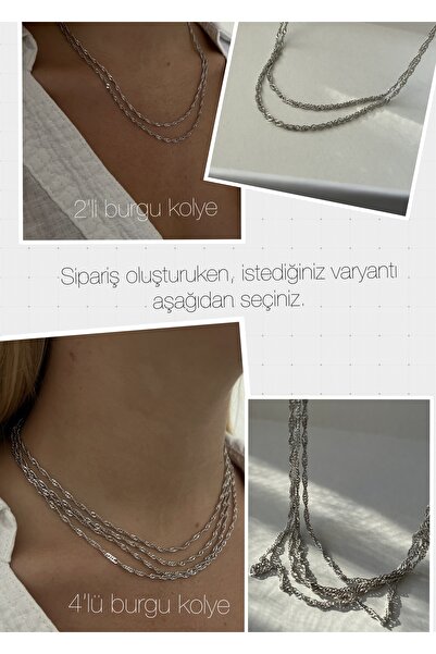 KİLİGİSTANBUL Çoklu Burgu Kolye