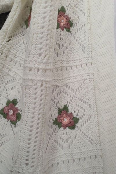 Modamorfo Durchbrochen bestickter Cardigan