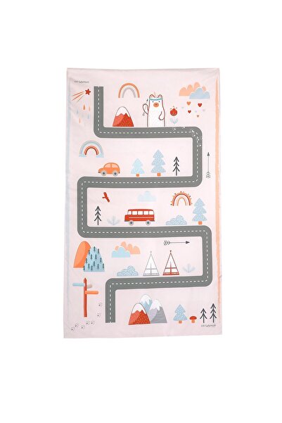 SafeMom 90x145 Aktivite Bebek Çocuk Oyun Halısı, Oyun Matı, Çocuk Odası Halısı Snow