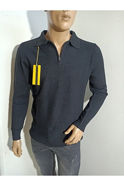 COTTRE YAKALI YARIM FERMUARLI KUZU YÜNÜ CASHMER REGULER FİT KAZAK