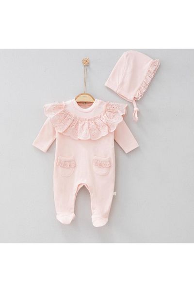 Pugi Baby Baby girl hospital discharge set 100% cotton eokotex certified