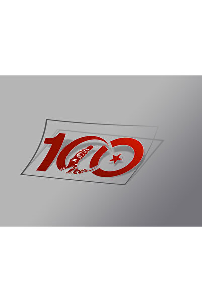 TELLGRAF مجموعة ملصقات شفافة للذكرى المئوية (3X5 سم 24 قطعة)