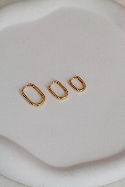 Inure Jewelry حلق بيضاوي