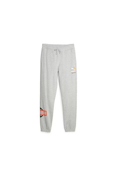 Puma Men Sportswear Fit Brand Logo Outdoor Sweatpants, Grey