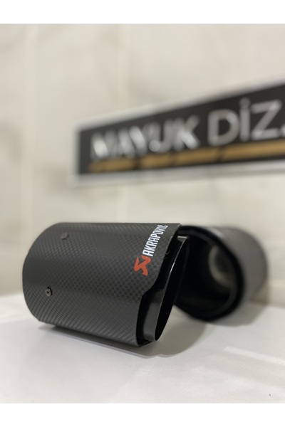 Akrapovic AKRAPOVIC CARBON EXHAUST TIP 90MM SINGLE --MAYUKDIZAYN--