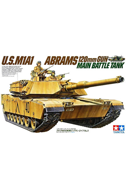 TAMIYA 1/35 US. M1A1 Abrams 120mm Gun Plastik Tank Maket Kiti, Demonte Hobi Seti