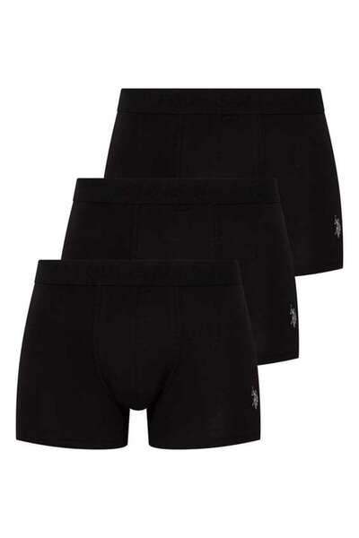 U.S. Polo Assn. Set de 3 boxeri bărbați negru