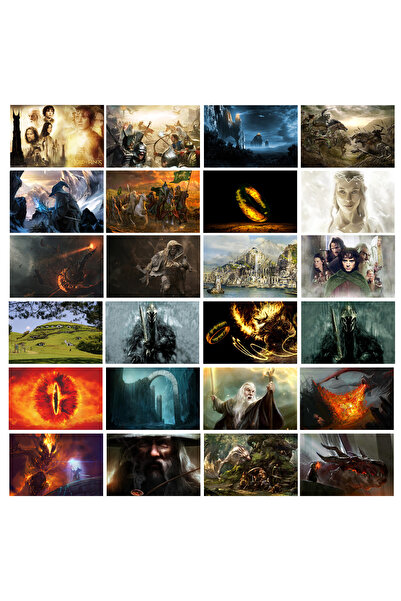 TELLGRAF مجموعة بطاقات بريدية بموضوع سيد الخواتم (24 قطعة 10x15 سم)