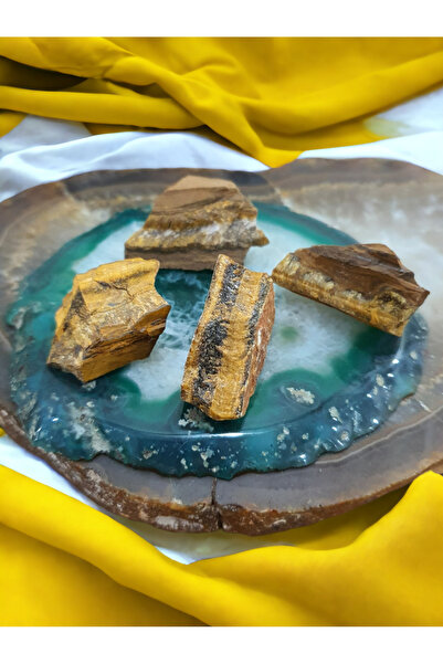 Tiger's Eye ( Courage, power ) Real Raw Part 1-3 cm ( 1 Piece ) ( Power ,Courage emits vibration)