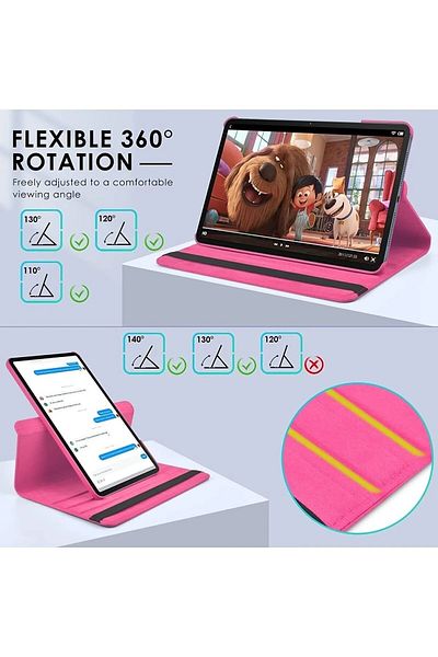 TEKNETSTORE Samsung Galaxy Tab A9+ Plus 11 Inch Tablet Compatible 360 Rotating Pu Leather Case Set Sm-x210