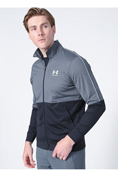 Under Armour Gri Erkek Zip Ceket 1366202-UA PIQUE TRACK JACKET