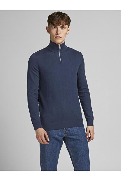 Jack & Jones Strickpullover Halbreißverschluss