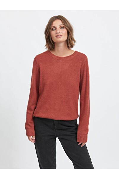 VILA Strickpullover Rundhalsausschnitt