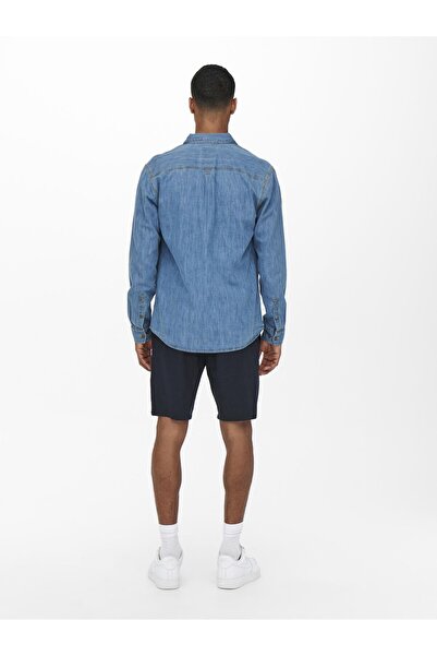 Only & Sons Şortlar ONSLINUS Şortlar KETEN MIX GW 1824 NOOS