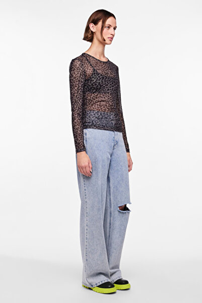 PIECES Pcninni Ls Mesh Top Noos Bc