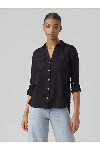 Vero Moda Γυναικείο πουκάμισο 10275283 Μαύρο