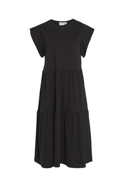 VILA Knielanges, kurzärmeliges Kleid
