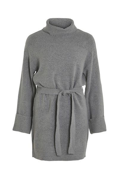 VILA Strickkleid Bindegürtel
