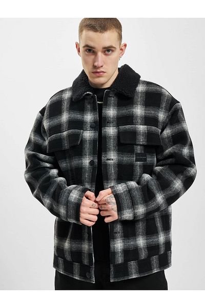 Calvin Klein Herren Calvin Klein Jeans Check Sherpa Trucker Fleecejacke