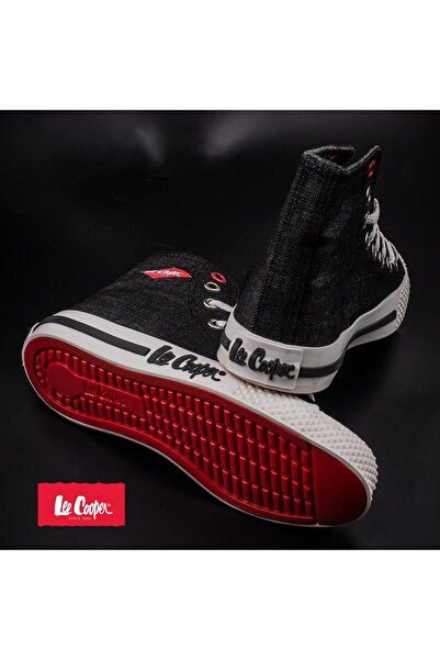 Lee Cooper Siyah Uzun Boğaz Kot Unisex Sneaker