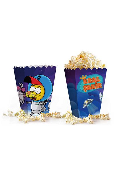 Kikajoy King Şakir Popcorn in Space Box 8 Pieces