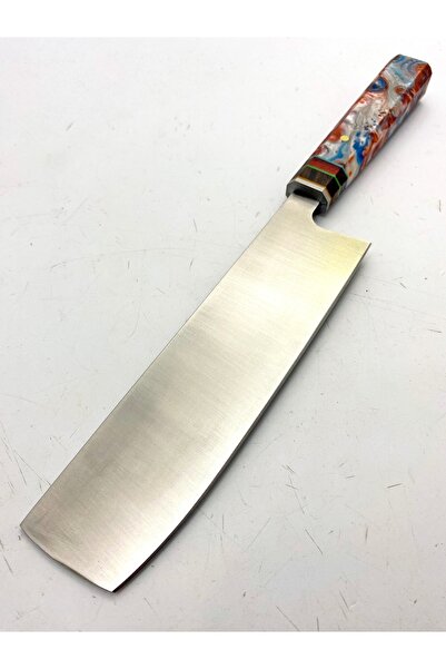 göcen El Yapımı Paslanmaz Çelikten Epoksi Saplı Şef Bıçağı