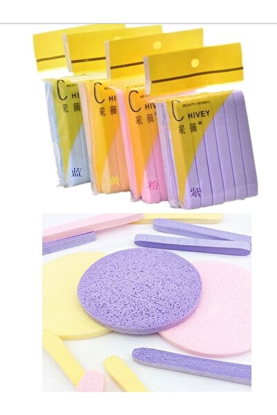 Fashion Base 12 Adet Sıkıştırılmış Makyaj Yüz Temizleme Süngeri