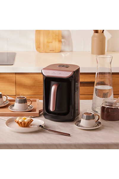 Karaca Hatır Köz Türk Kahvesi ve Közde Türk Kahvesi Makinesi Rosebery Wave 5 Fincan Kapasiteli Bol Köpüklü