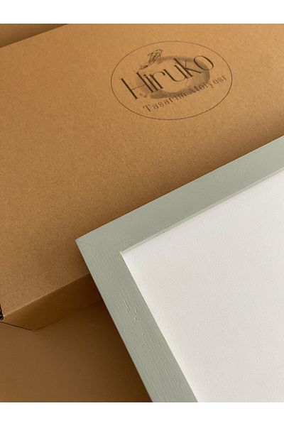 Hiruko Tasarım Atölyesi Дървена рамка (без плакат) Рамка Lindo Green Premium