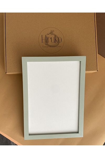Hiruko Tasarım Atölyesi Дървена рамка (без плакат) Рамка Lindo Green Premium