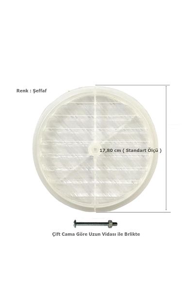 EYM Natural Gas Glass Grille Unbreakable Transparent