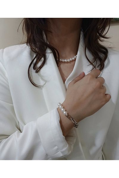 BEYBACO Pearl Bracelet And Pearl Necklace