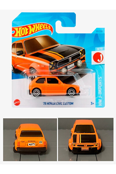HOT WHEELS 73 HONDA CIVIC CUSTOM 1:64