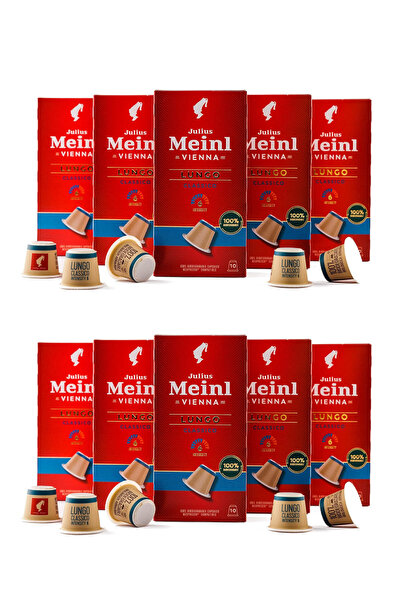 Julius Meinl Lungo Classico 100 Adet Kahve Kapsülü Nespresso Uyumlu