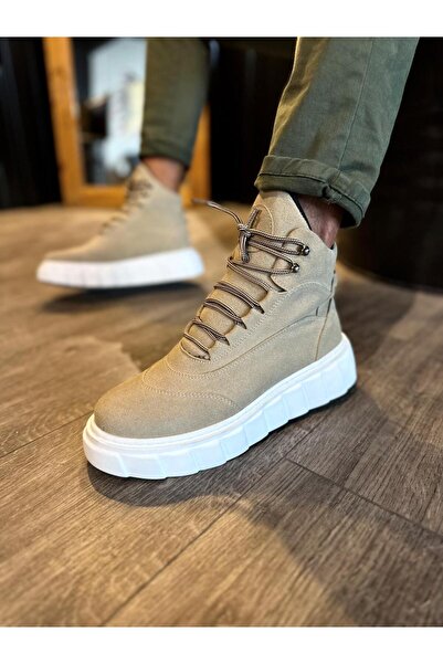 Joy Man J104 Ορθοπεδική σόλα με κορδόνια Ανθεκτικά στο νερό και στο κρύο καθημερινά σουέτ χειμερινές ανδρικές αθλητικές μπότες BT Mink