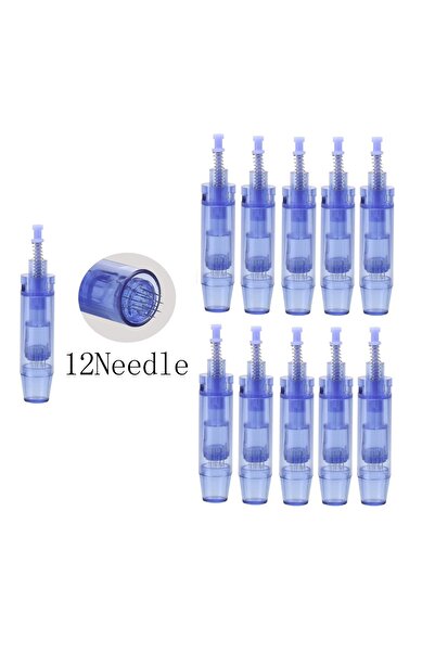 Alarakozmetik Alara Dermapen 10 Adet 12 Pin Dermapen İğnesi (Orijinal Kartuşu...