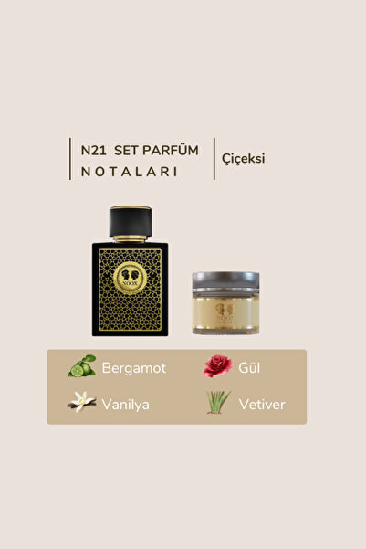 noox perfumes Set Parfüm (N21 PARFÜM + SOLİD PARFÜM)