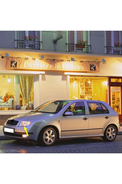 Bisra Skoda Fabia Uyumlu  1 2000-2008 Sol Ön Far Lambası İçi Krom Tip 6Y1941015H