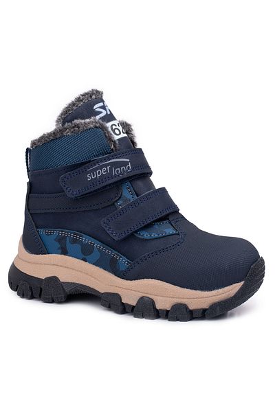 Süperland Με γούνα εσωτερικά Navy Blue Color New Season Παιδικές Μπότες & Μποτάκια Χειμερινές Παιδικές Μπότες Μάλλινες