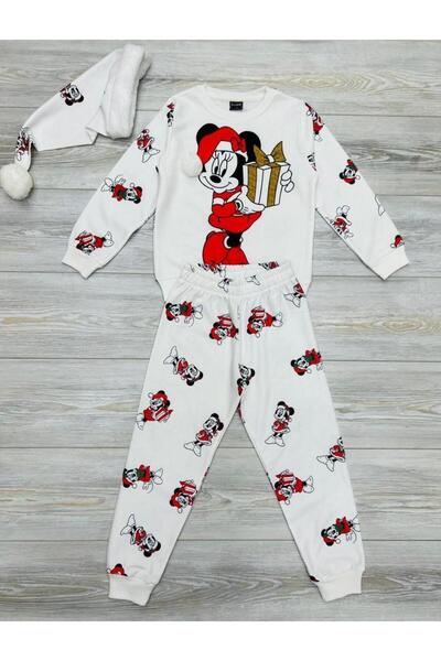 ÖYKÜ KİDS New Year, Christmas Themed Top and Bottom Set