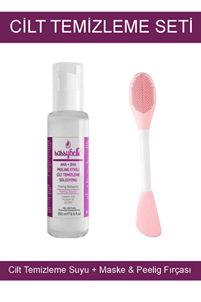 KozMood Cilt Temizleme Seti Besame Cilt Temizleme Suyu + Peeling Fırçası