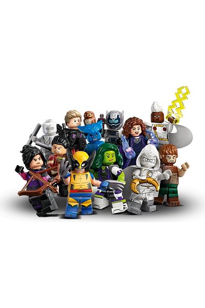 LEGO مجموعة مجسمات صغيرة كاملة من سلسلة مارفل 71039 (12 قطعة)