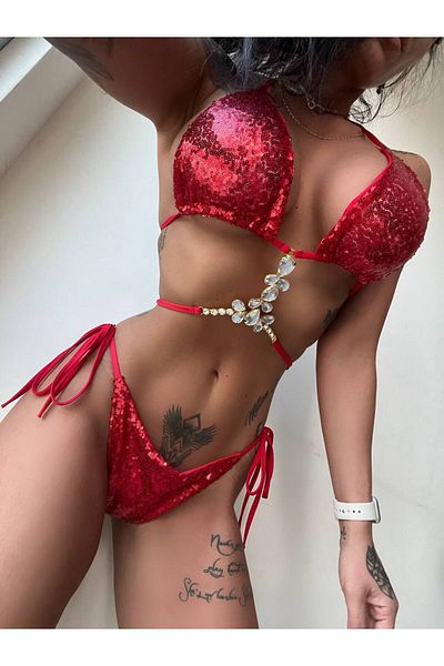ZEKAS FASHION Bikini Set - Accessory Detailed