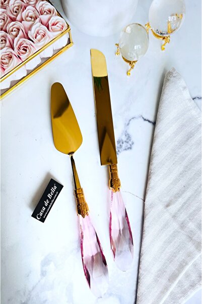 CASA DE BELLA 2 Piece Crystal Spatula Knife Serving Set